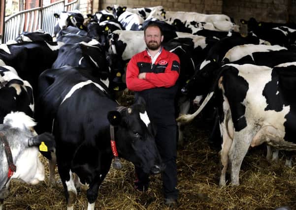 Dairy farmer Chris Shipley at Manor Farm, Thornholme, Driffield.  Picture: Bruce Rollinson
