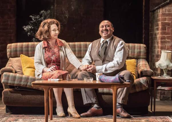 Pauline McLynn and Simon Nagra in East is East. Picture: Marc Brenner