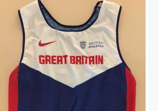 Screen grabbed image taken from the Twitter feed of Greg Rutherford (@GregJRutherford) of the Great Britain kit for the World Championships.