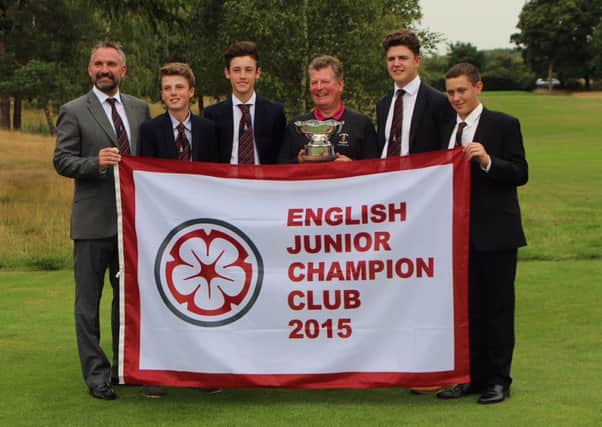 Doncaster GC, proud inaugural England Junior Club champions (Picture: Leaderboard Photography).