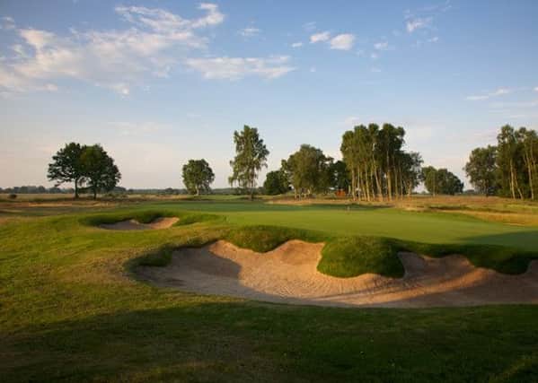 The 10th hole at Fulford GC illustrates the work which has gone on to reshape the bunkers to improve their aesthetic appeal.