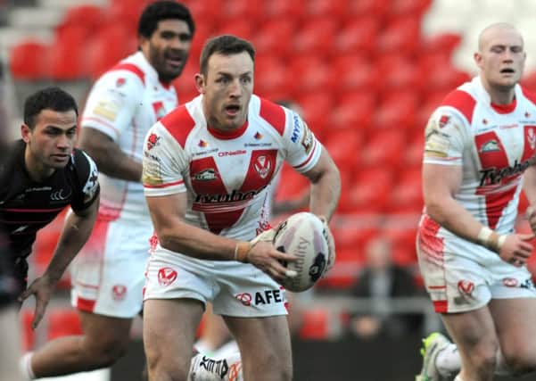 Huddersfield Giants know their chances will improve if they can keep St Helens James Roby quiet tonight. (Picture: David Hurst)