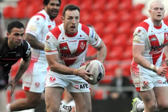 Huddersfield Giants know their chances will improve if they can keep St Helens James Roby quiet tonight. (Picture: David Hurst)