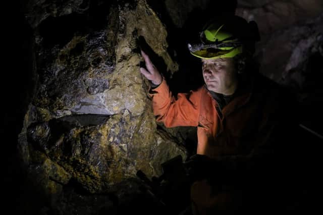 Gary Ridley at the newly discovered Ridley Vein.
Picture Tom Maddick / Rossparry.co.uk
