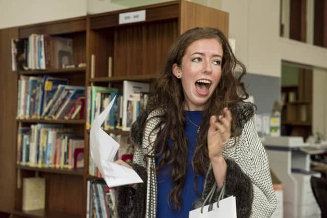 Harrogate Ladies College pupil, Phoebe Robinson receives her GCSE results
