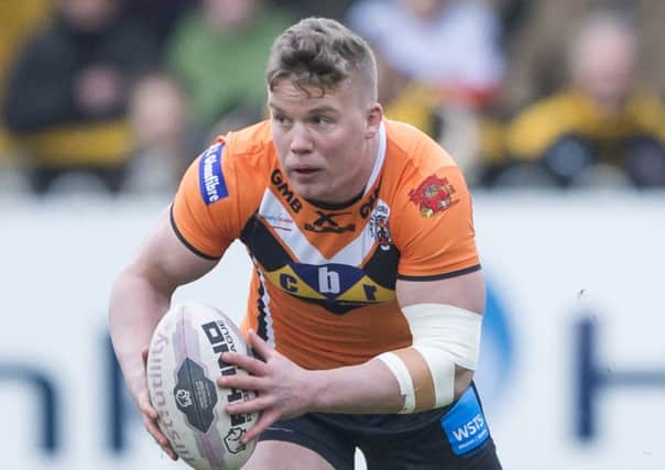 ADAM MILNER: Castleford Tigers hooker has filled the boots vacated by his good friend and Man of Steel Daryl Clark. Picture: Allan Mckenzie.