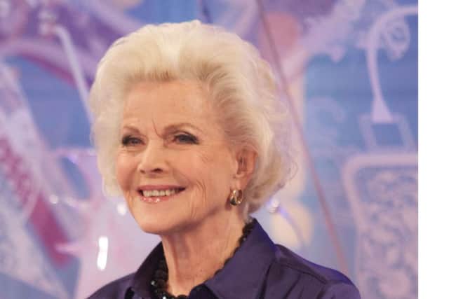 Honor Blackman on 'Loose Women in 2012.
 Photo by Steve Meddle / Rex Features