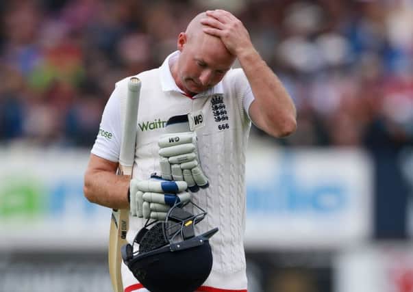 STRUGGLE: Yorkshire's Adam Lyth has failed to make an impact duiring The Ashes Test series for England.