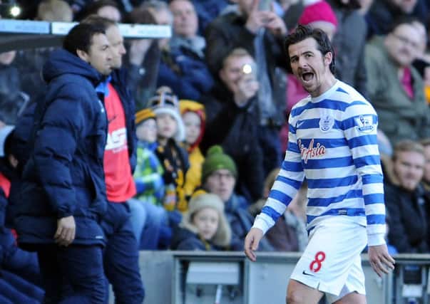 Former QPR midfielder Joey Barton, pictured after being sent off at hull City last season, has been linked with a move to Rotherham United (Pictuire: Ryan Browne/PA Wire).