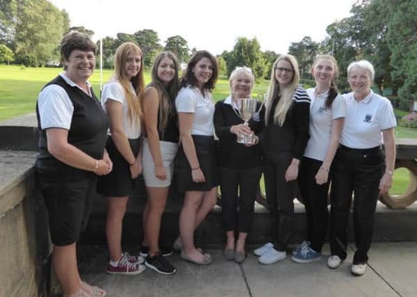 Huddersfield GC, who retained their YLCGA Inter Club scratch title.