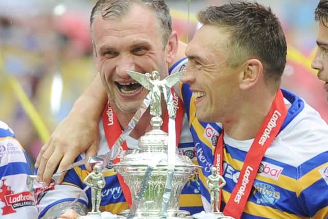 Jamie Peacock and Kevin Sinfield