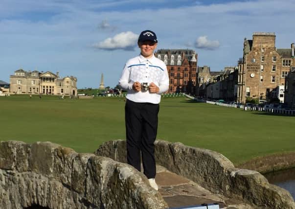 Doncaster GC's Josh Berry, British champion in the Wee Wonders event at St Andrews.