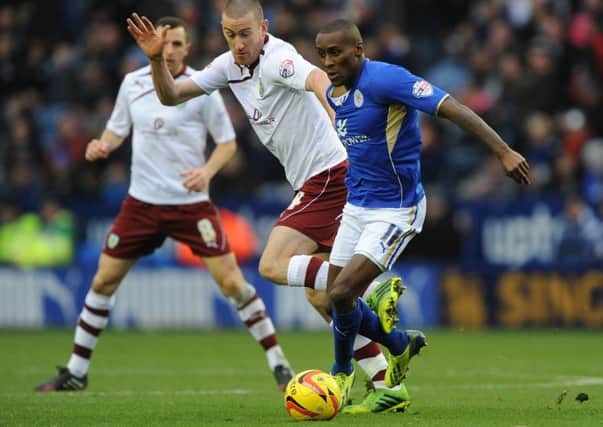 Leicester City's Lloyd Dyer (right) is being linked with a move to Leeds