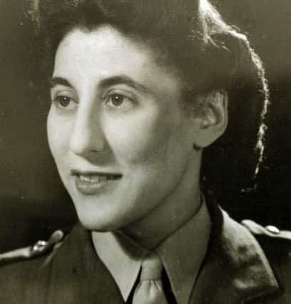 Min pictured when she was in the Y Signals collating Morse code, which was sent to Bletchley Park during the Second World War.