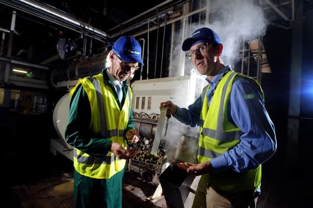 Wagg Foods Limited, Dalton Airfield, Topcliffe, Thirsk. Pictured Managing Director, Richard Page, with his brother Operations Director, George Page, within the factory.