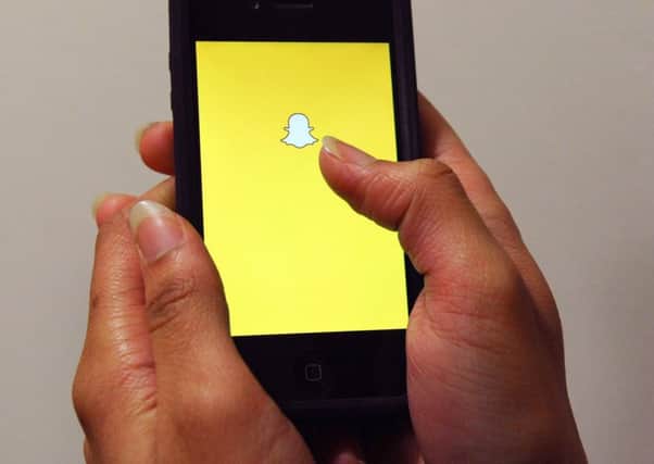 A 14-year-old boy says he has been added to a police database after he sent a naked image of himself by Snapchat to a female classmate.