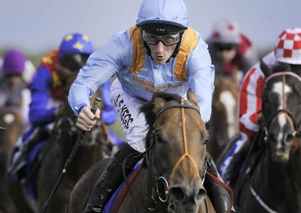 G Force and Daniel Tudhope win the Betfred Sprint Cup last year. Picture: John Giles/PA