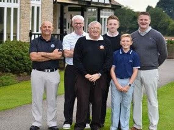 Rotherham GC's successful foursomes team line-up.