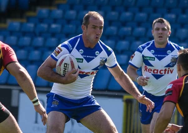 Missing: Tommy Saxton is out injured for Halifax's clash against Salford.