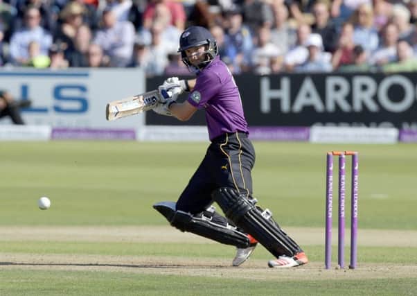 Adam Lyth scored a magnificent 96 for Yorkshire Vikings during yesterdays Royal London Cup semi-final against Gloucestershire at Headingley (Picture: PA Wire).