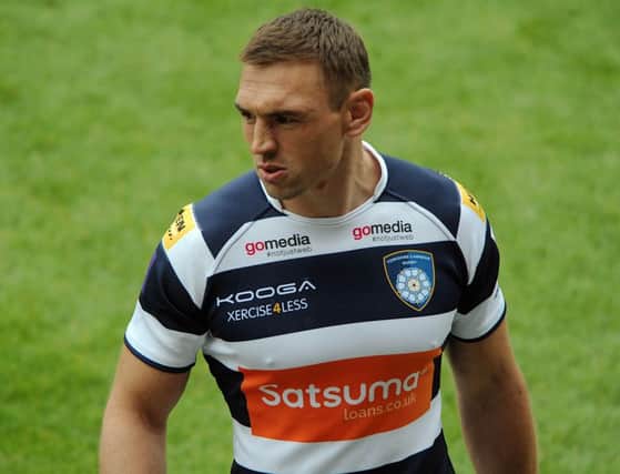 WANTED: Kevin Sinfield at last week's photo call for Yorkshire Carnegie.