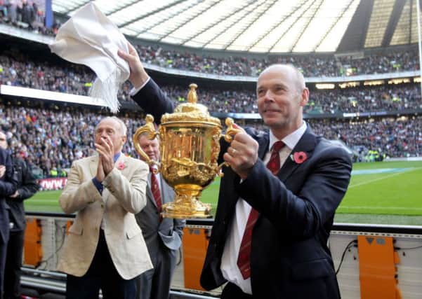Sir Clive Woodward with the World Cup.