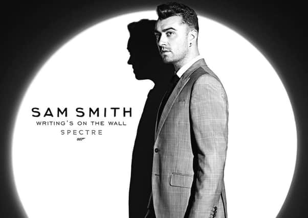Handout photo taken from the Twitter feed of @007 of Brit-award winning singer Sam Smith who has been confirmed as the voice of the new Bond theme song, Writing's on the Wall.