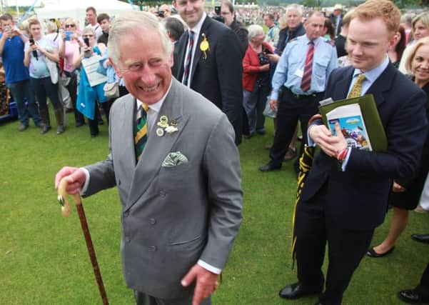 Prince Charles at the Great Yorkshire Show in Harrogate.