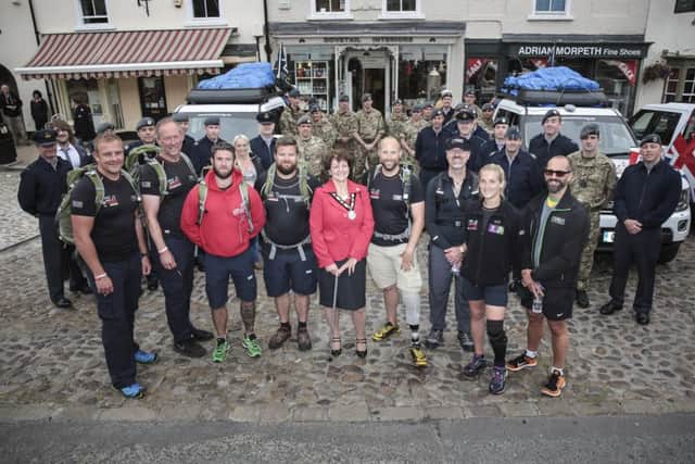 The Walk of Britain was given a heroes welcome in Bedale.
