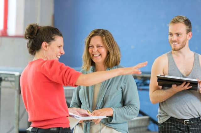 Greta Scacchi with director Ellen McDougall in rehearsal for The Glass Menagerie. Picture: Manuel Harlan