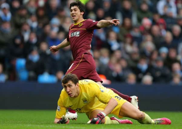 Fernando Forestieri, seen scoring for Watford against Manchester City during an FA Cup fourth-round match at the Etihad Stadium, could become a cult hero at Hillsborough (Picture: Dave Thompson/PA).