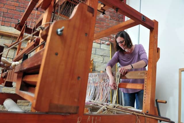 Sarah Osgerby, former head designer at Sunny Bank Mills in Farsley. Picture by Tony Johnson.