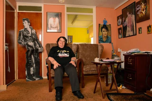 Elvis fan from Doncaster by Graeme Oxby which will be shown as part of an exhibition of Elvis impersonators at the Hull International Photography Exhibition. .