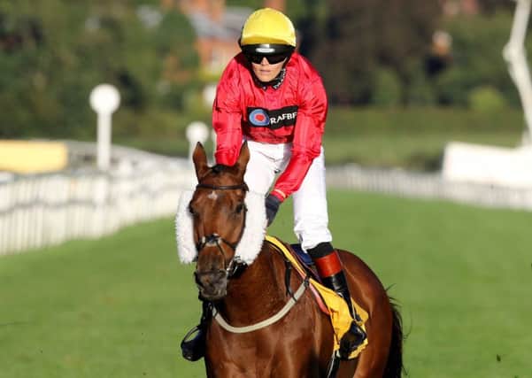 Royal Etiquette ridden by Victoria Pendleton after the Betfair Supports Amateur Riders' Handicap at Beverley Racecourse.