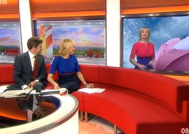 Carol Kirkwood and Louise Minchin appeared on BBC Breakfast News wearing the same dress.