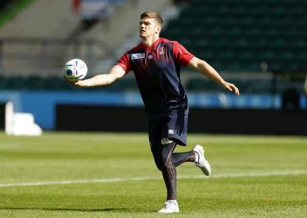Owen Farrell pictured during an England training session at Twickenham (Picture: Paul Harding/PA Wire).