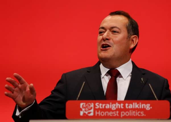 Michael Dugher addresses the Labour conference