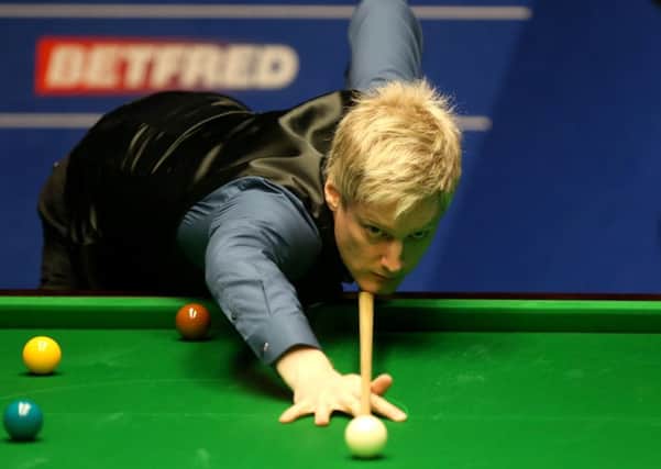 Neil Robertson, who will face Kuldesh Johal in Barnsley on Friday night. Picture: Simon Cooper/PA.
