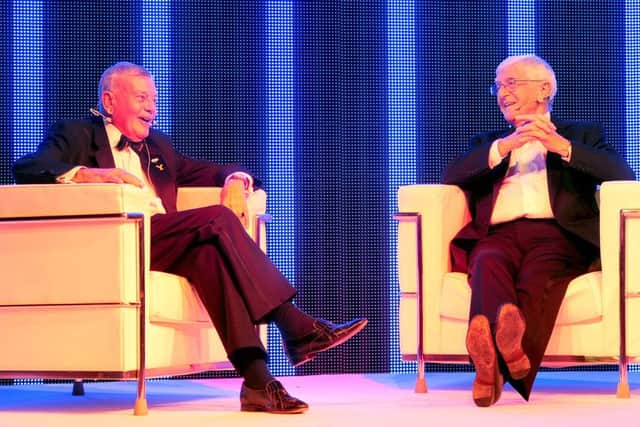 Dickie Bird and Michael Parkinson. Picture: SWPix