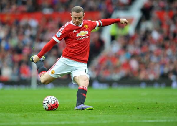 Wayne Rooney in action for Manchester United. Picture: Frank Reid.