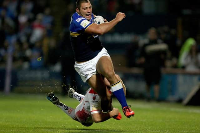 FINAL TEST: Ryan Hall in action against St Helens last week. Picture: Richard Sellers/PA.