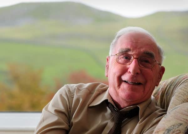 Bill Mitchell talking about Yorkshire at his home in Settle.
26 October 2012.  Picture Bruce Rollinson