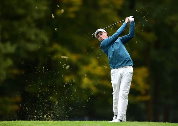 England's Matthew Fitzpatrick during day one of the British Masters at Woburn Golf Club.