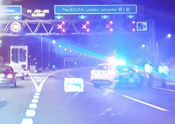 Two men have died in a head-on crash after a driver went the wrong way along the M1. Picture: SWNS
