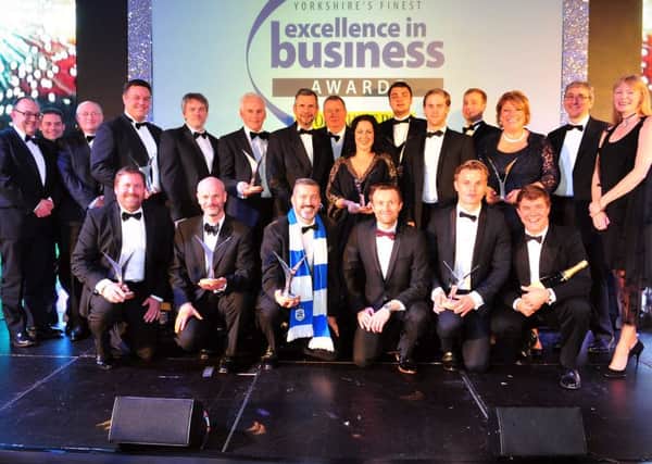 Award winners celebrate their success at the Yorkshire Post Excellence in Business awards