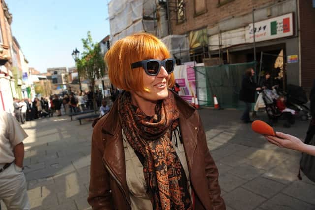 Mary Portas, pictured returning to Rotherham high street last year.