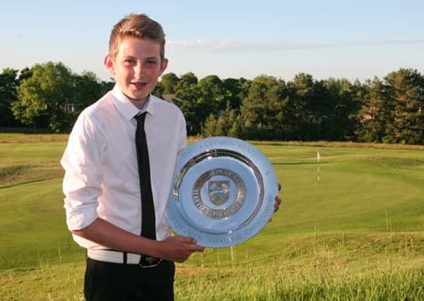 Barclay Brown, pictured after his Sheffield Plate triumph during the summer (Picture: drivinggolf.co.uk).