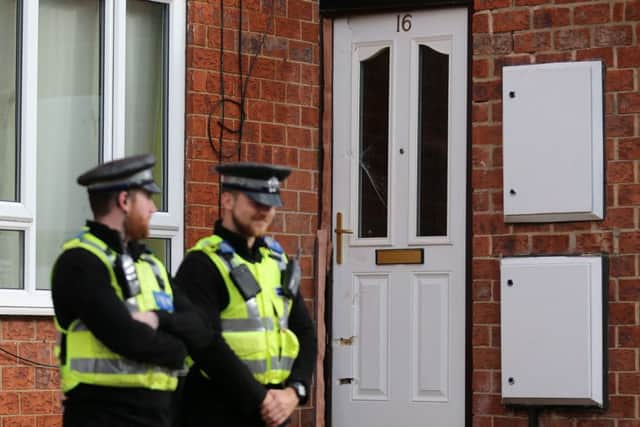 A property in Heeley Green, Sheffield,  where police arrested a man under the Terrorism Act.