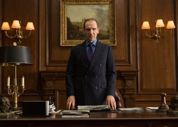 Ralph Fiennes, as M, in Timothy Everest outfit.