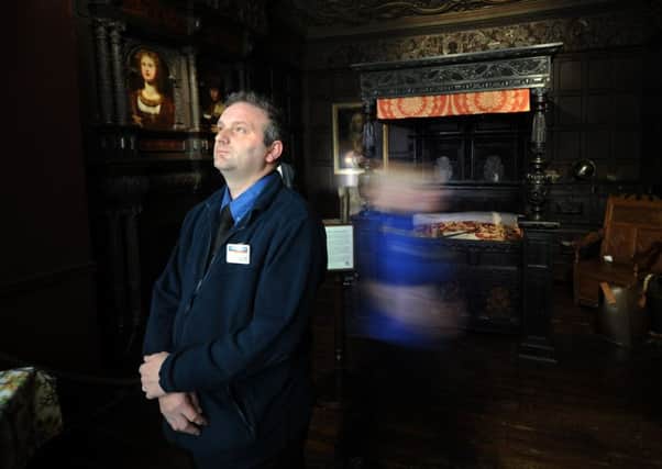Paul Hodgson pictured in the Ghost Room, at Bolling House Museum, Bradford.SH10014370a...21st October 2015 Picture by Simon Hulme